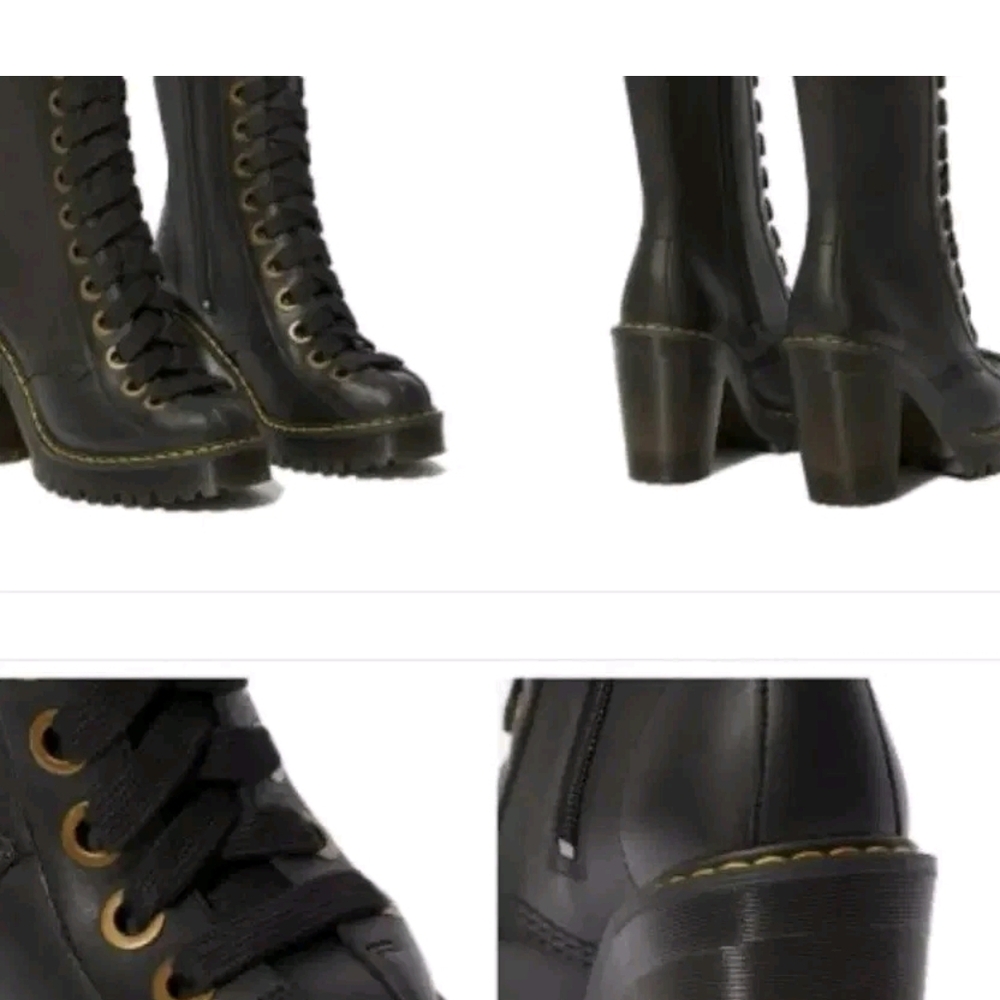 Dr. Martens Carey Black Boots--SUPER RARE - Picture 6 of 11